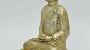 Buddha figur på lotus